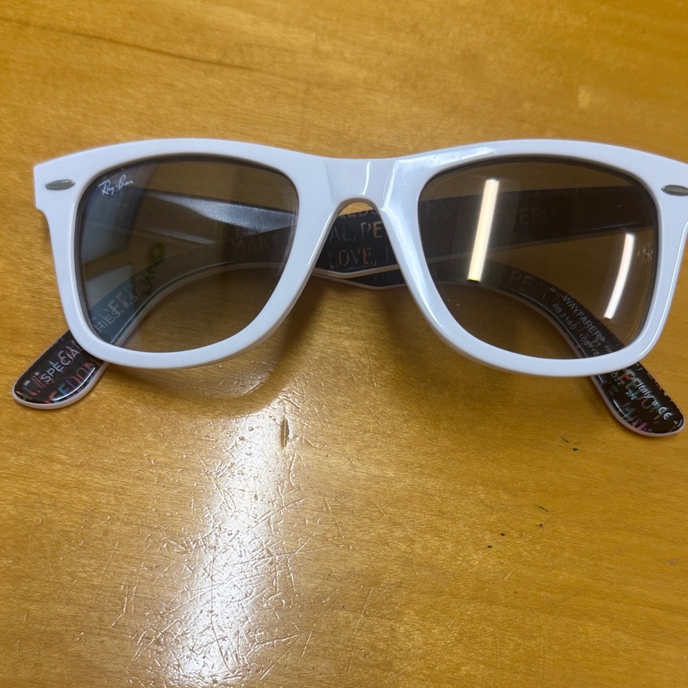 Ray-Ban Classic White Sunglasses